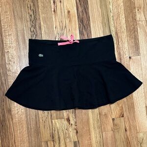 Lacoste Black Terrycloth Mini Skirt